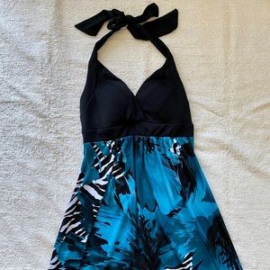 Maxi zebra print juniors dress